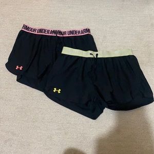Two Under Armour shorts